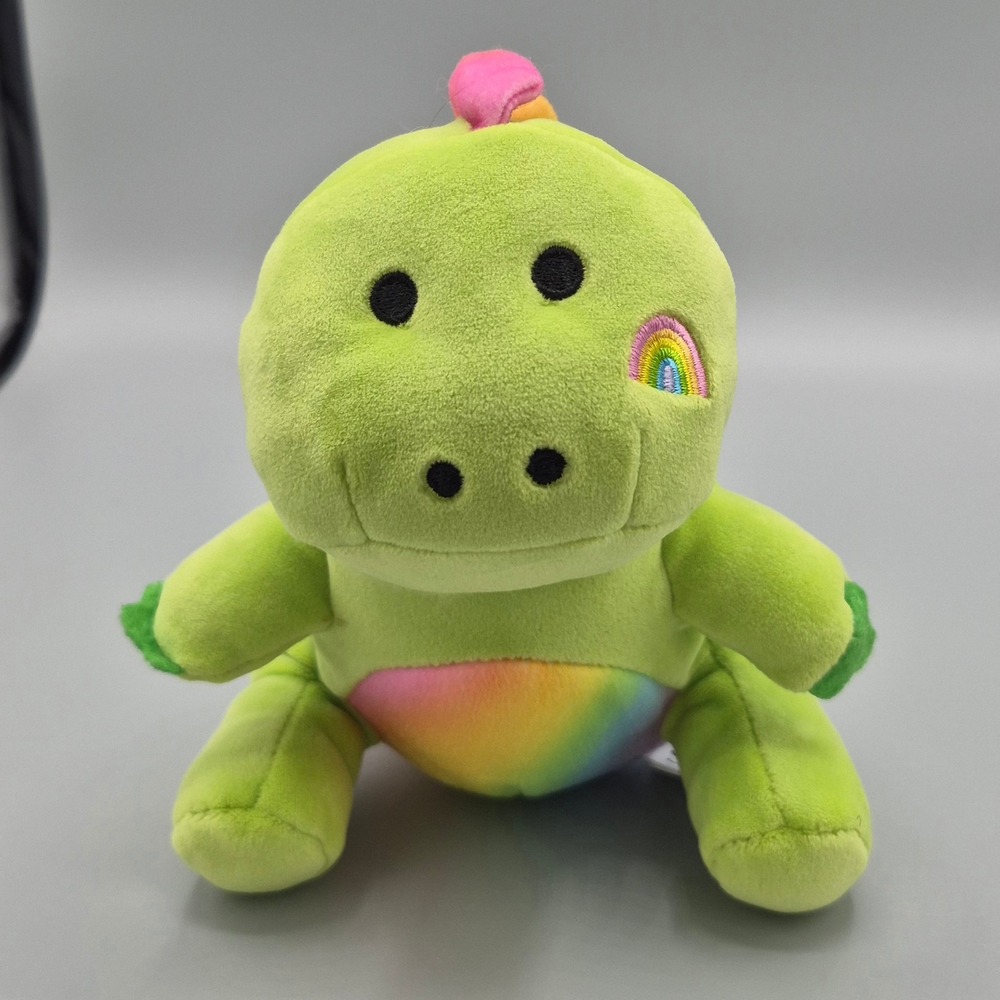 Mariah Elizabeth Pickle the Dinosaur Green Rainbow Plush Bonkers Toy Co H313NISZ